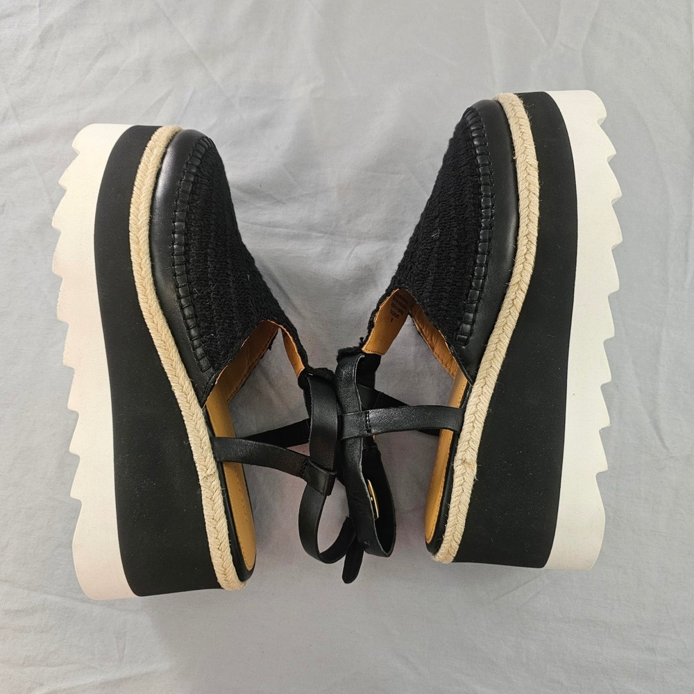 Free People Size 8 Black Morning in Mykonos Espadrille Platform Shoe NWOT NWOB - Picture 10 of 16